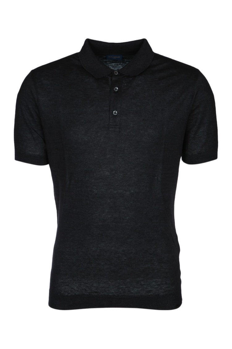 Paul & Shark Classic Collared Polo In 100% Flax