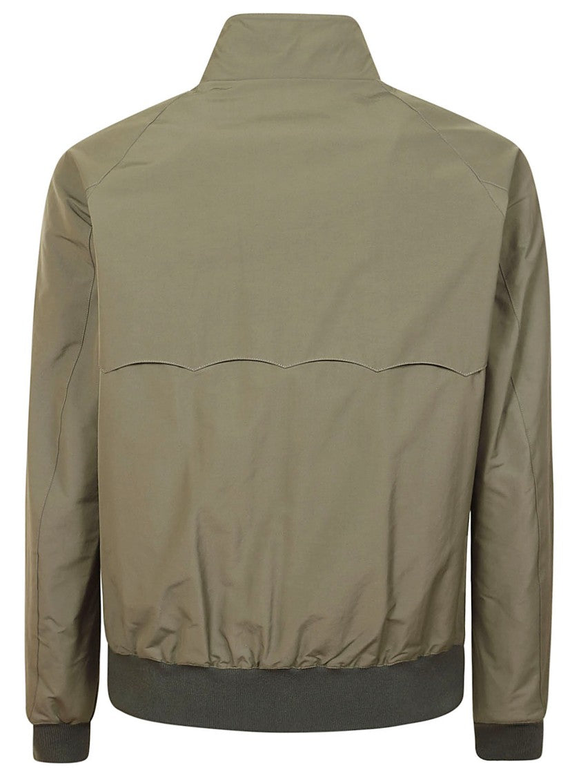 Baracuta Bomber-Style Jacket With High Collar And Smooth Finish
