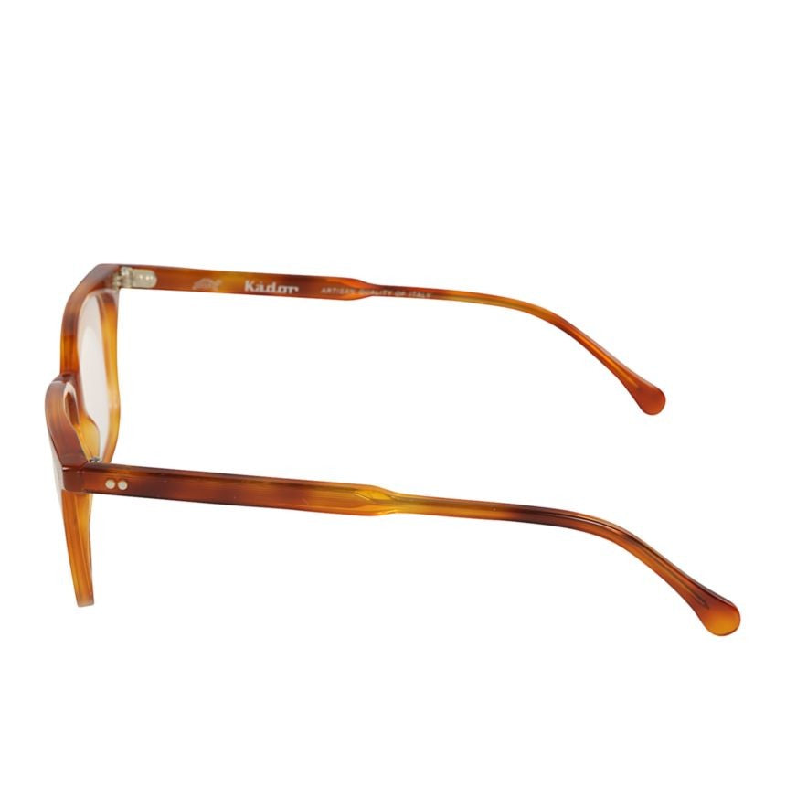 Kador Lait Tortoiseshell Rectangular Eyeglasses With Gradient Accents