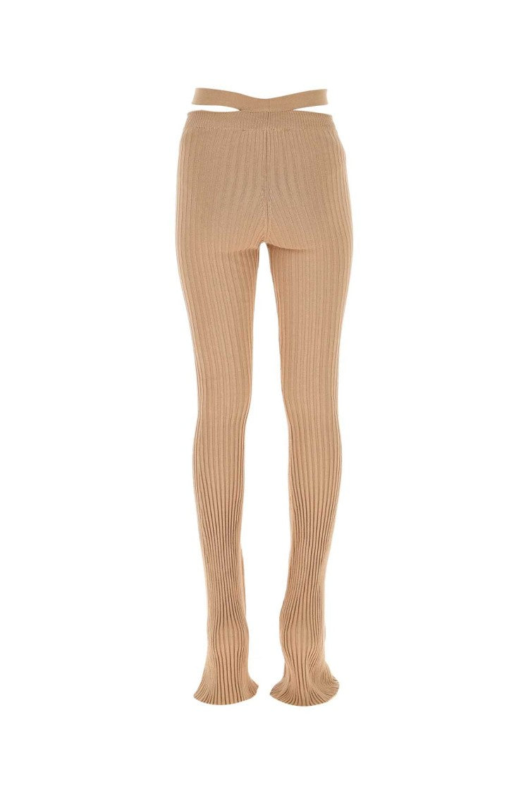 Andreâdamo Skin Pink Stretch Viscose Blend Pant