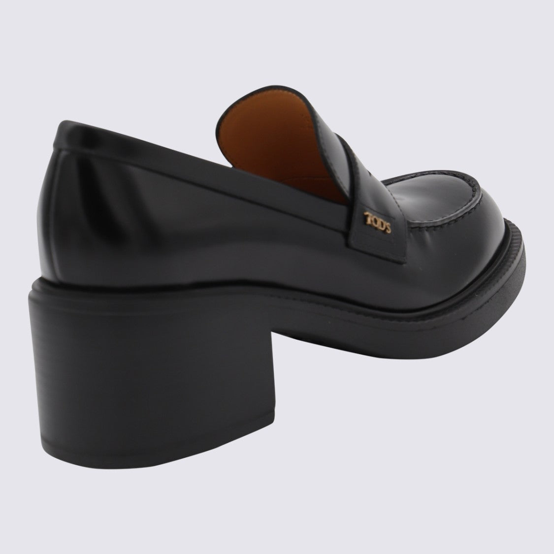 Tod's Polished Leather Loafers With Metallic Logo Detail