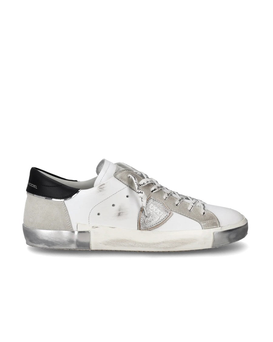 Philippe Model Sneakers Prsx Low Man Blanc/Argent
