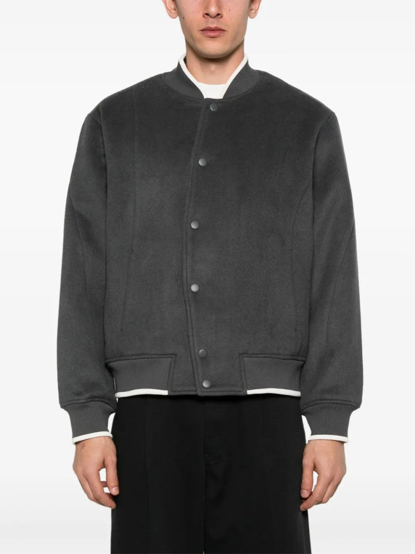 Axel Arigato Anthracite Grey Typo Varsity Jacket