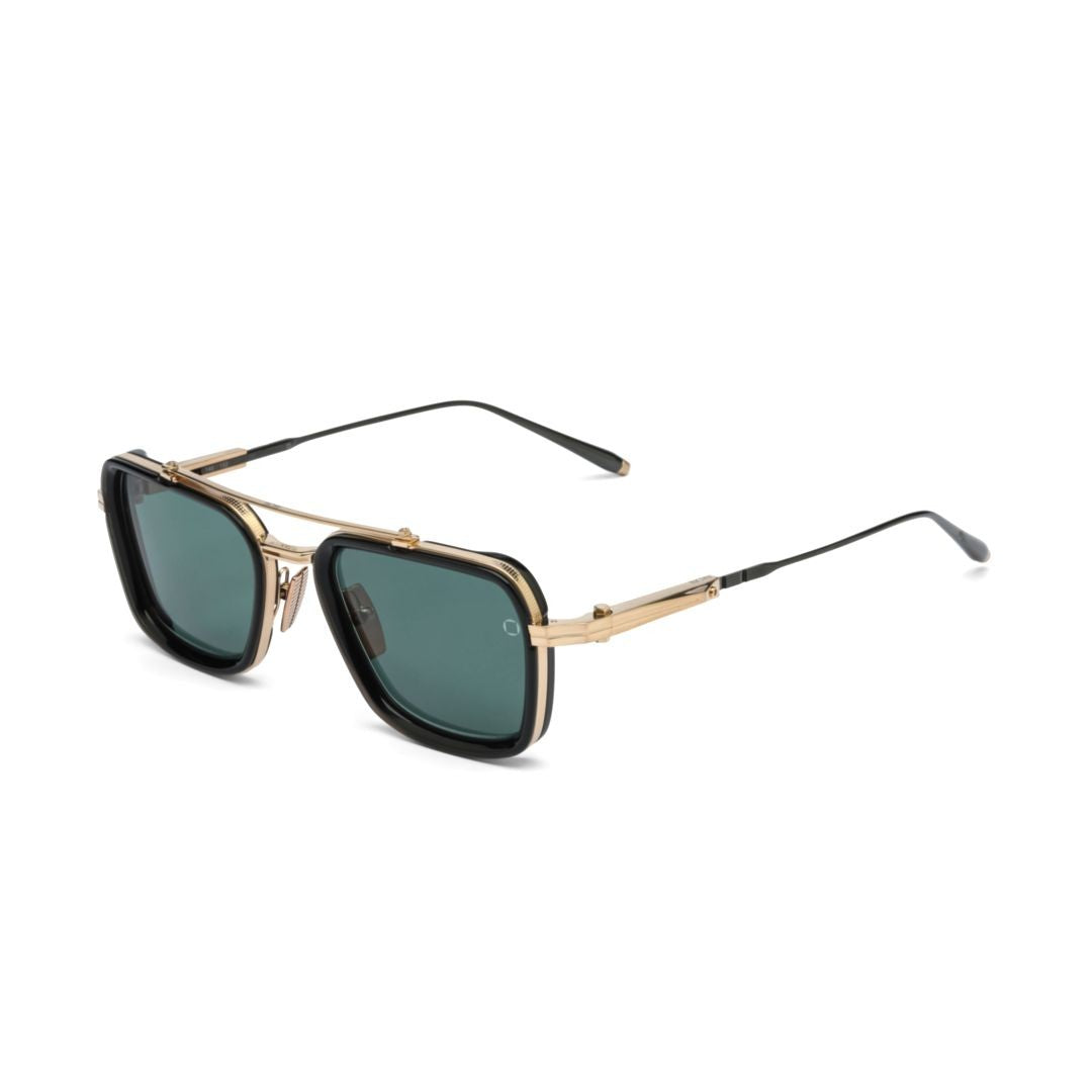 Akoni Aks-507 Bold Square Sunglasses With Gold-Tone Accents