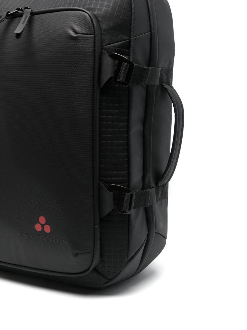 Peuterey Structured Black Bag With Minimalist Design