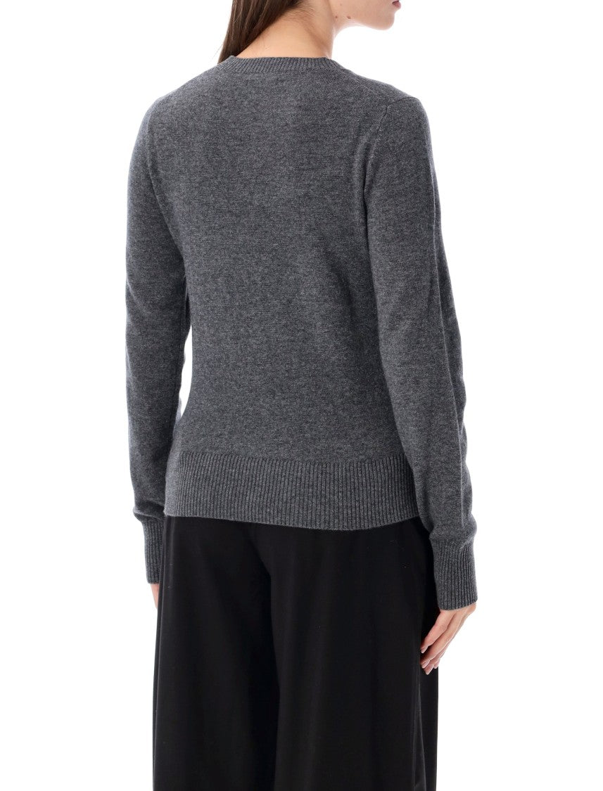 Rhea Fitted Ribbed Crewneck Knit Sweater