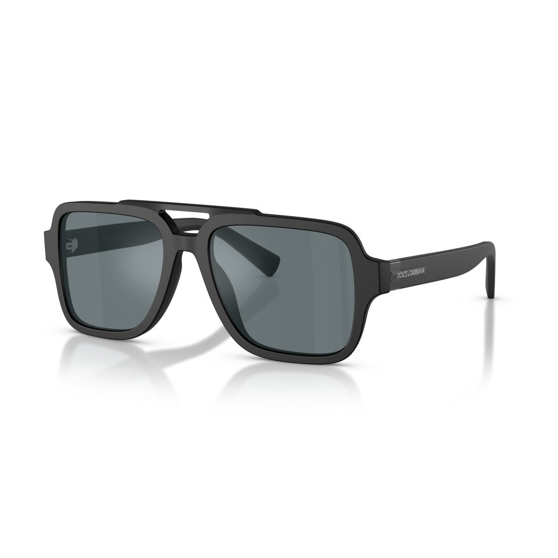 Dolce & Gabbana Black 0Dg4544 Square Double Bridge Sunglasses