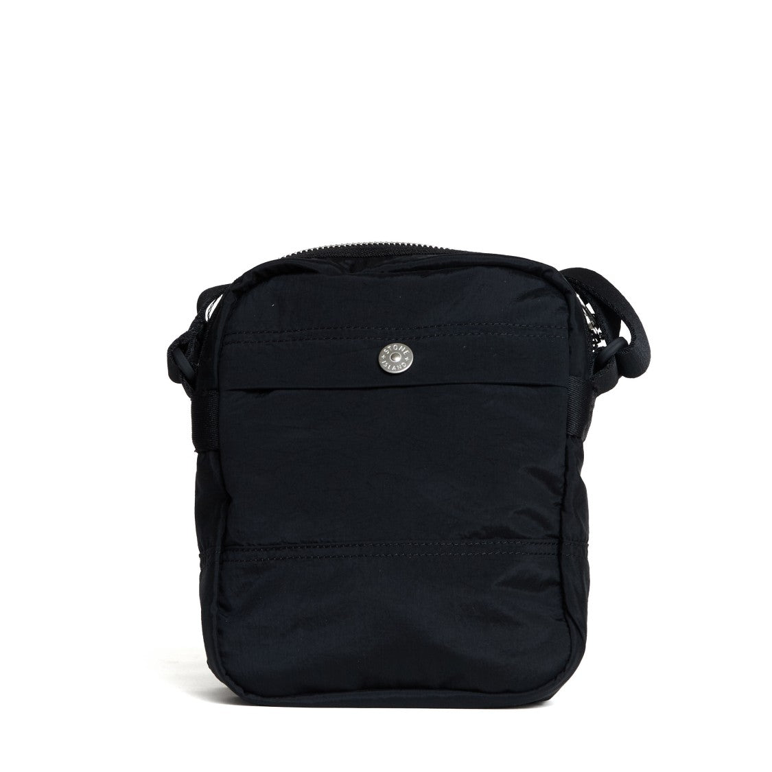 Stone Island Coated Nylon Metal Shoulder Bag In Econyl