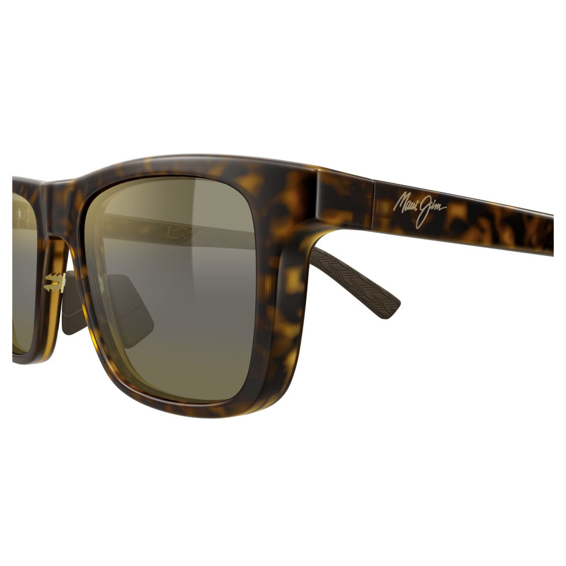Maui Jim Moaka Rectangular Tortoiseshell Sunglasses With Gradient Lenses