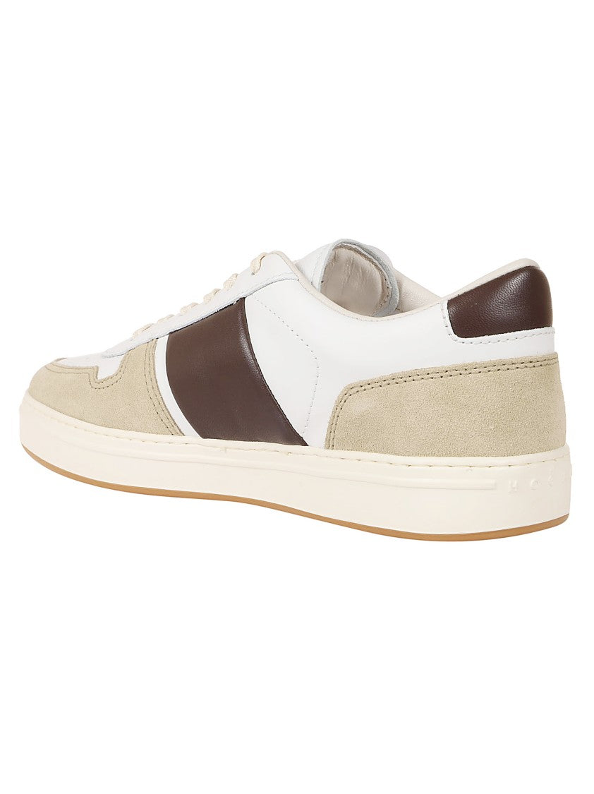 Hogan H668 Neutral-Toned Combination Leather