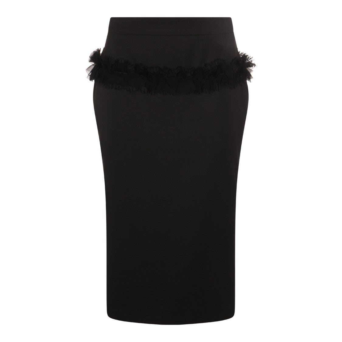 Alexander Mcqueen Black Wool Skirt