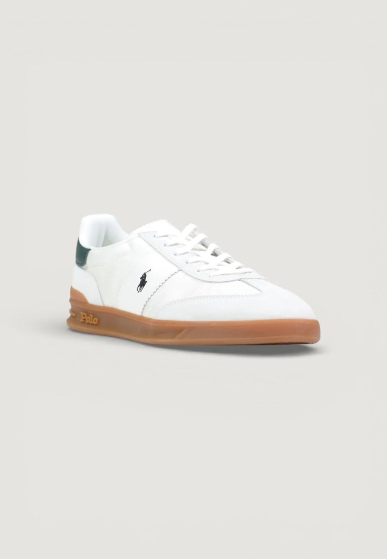 Polo Ralph Lauren Low-Top Sneakers With Dark Green Accents