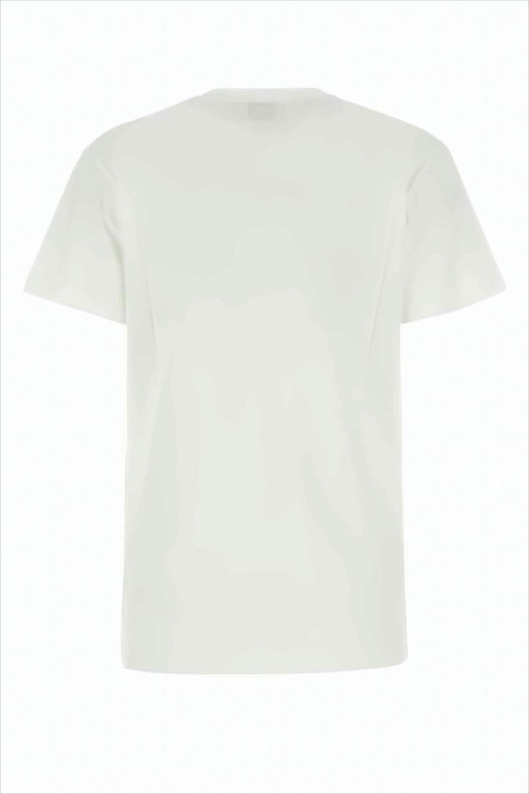 Isabel Marant Short-Sleeved Relaxed White T-Shirt With Subtle Logo