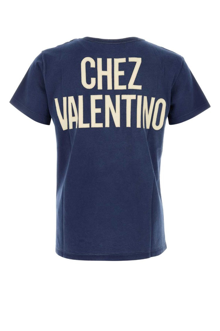 Valentino Garavani Blue Cotton T-Shirt