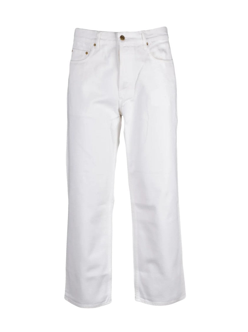 Golden Goose White Cory Loose Skate Cotton Jeans