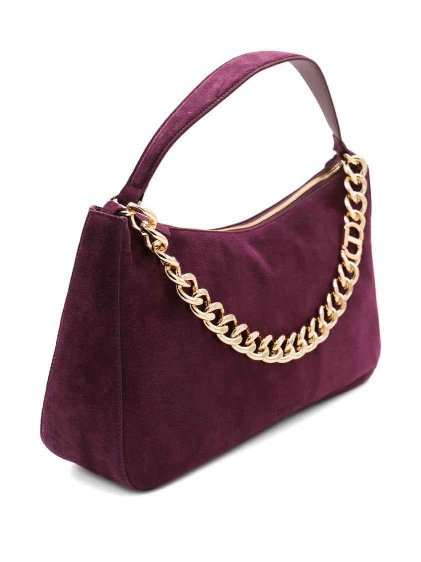 Twin-Set Bordeaux Leather Shoulder Bag