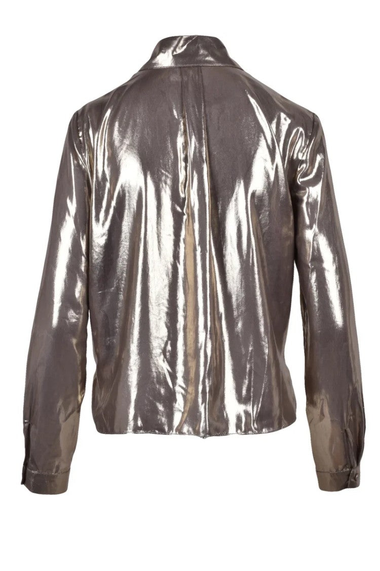 Patrizia Pepe Lurex Shirt - Gold