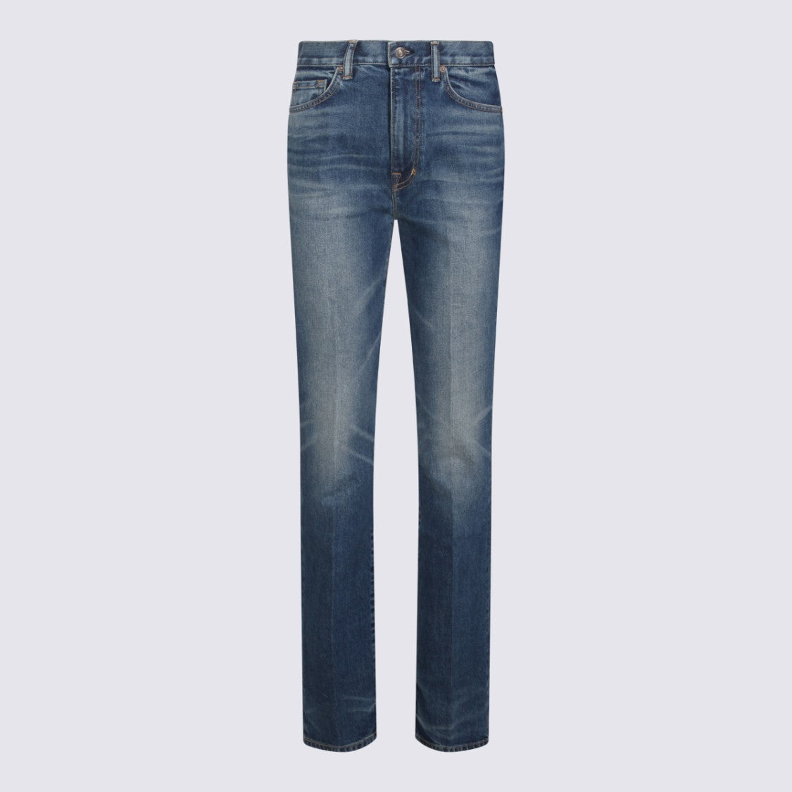 Tom Ford Mid-Rise Straight-Leg Jeans With Subtle Stitching Details