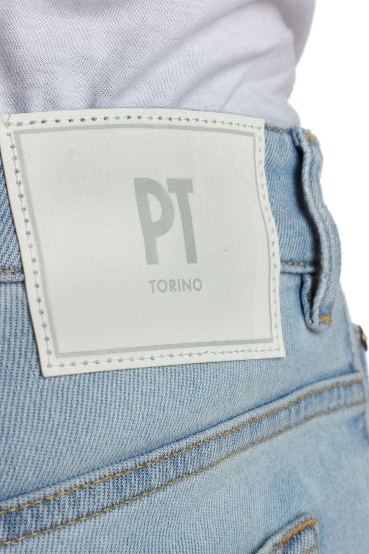 Pt Denim Light Wash Reggae Fit Jeans