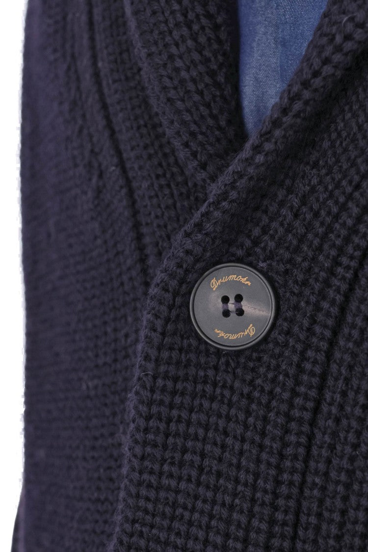 Drumohr Merino Wool Shawl-Collar Cardigan