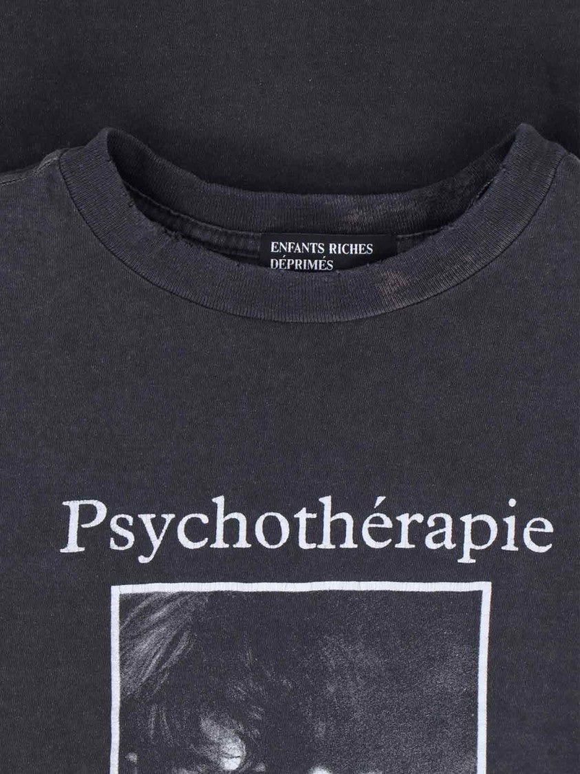 Enfants Riches Déprimés "Psychothérapie De L'adolescent" T-Shirt – Black
