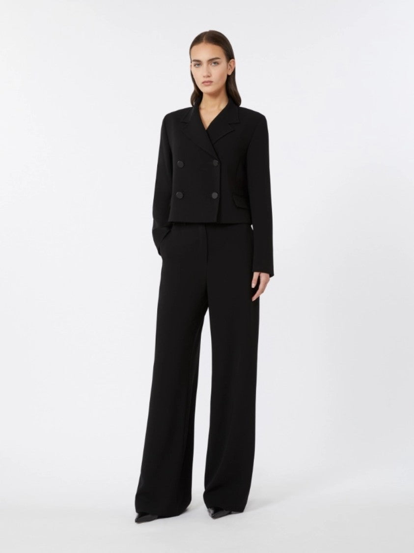 Max Mara Cropped Tailored Jacket With Notched Lapel