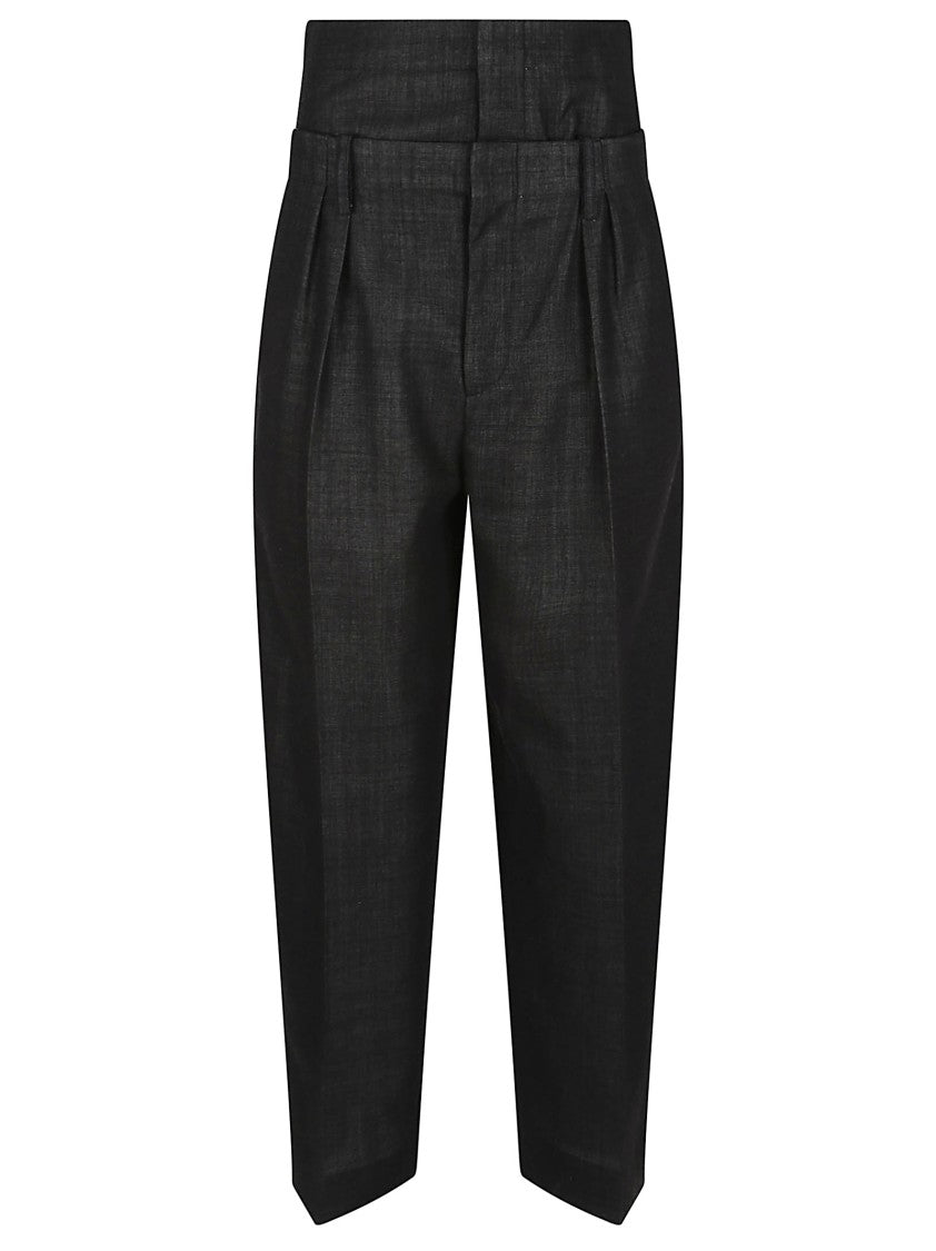 Victoria Beckham Double Waistband Detail Trouser