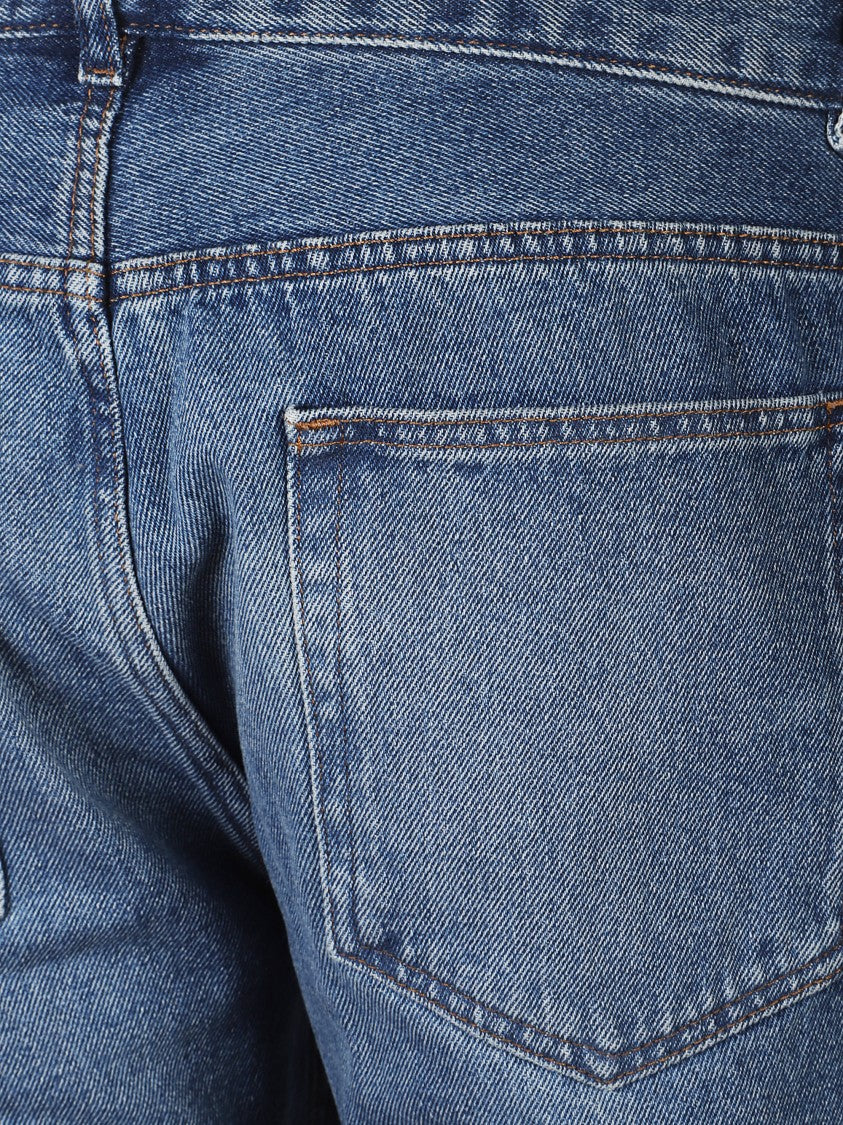 A.P.C. Blue Five Pocket Cotton Jeans