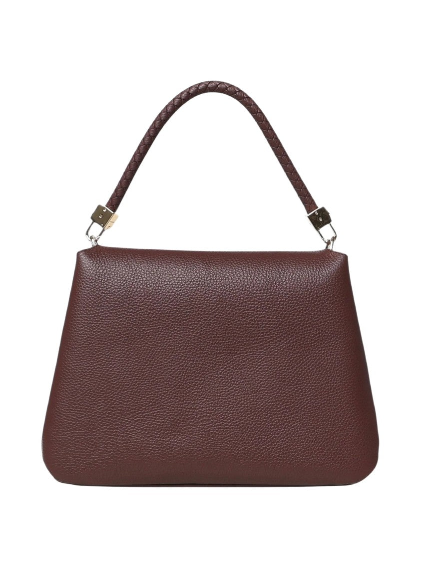 Coccinelle Tiggy Braided Handle Leather Handbag