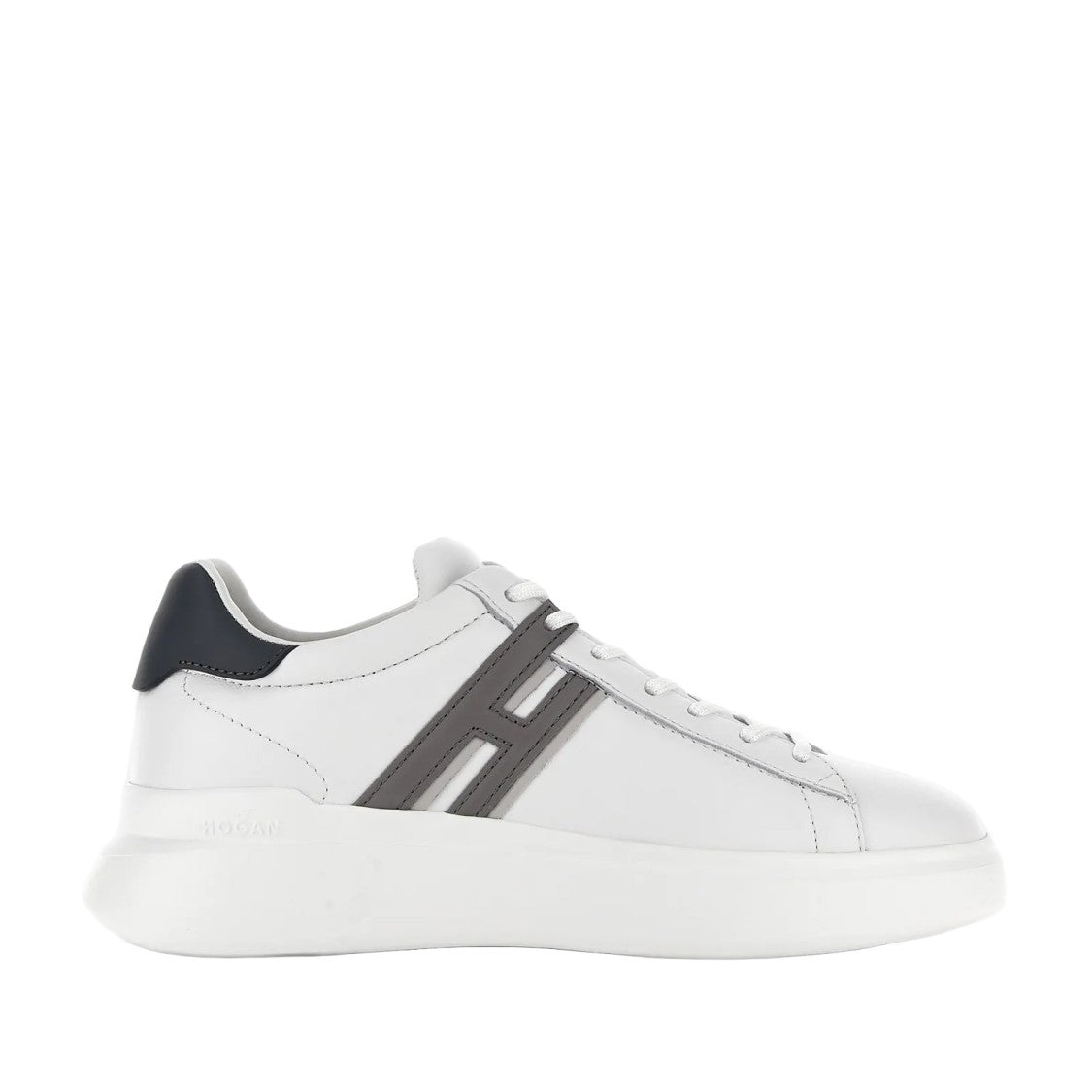 Hogan Refined Leather Sneakers With Contrasting 'H' Detail