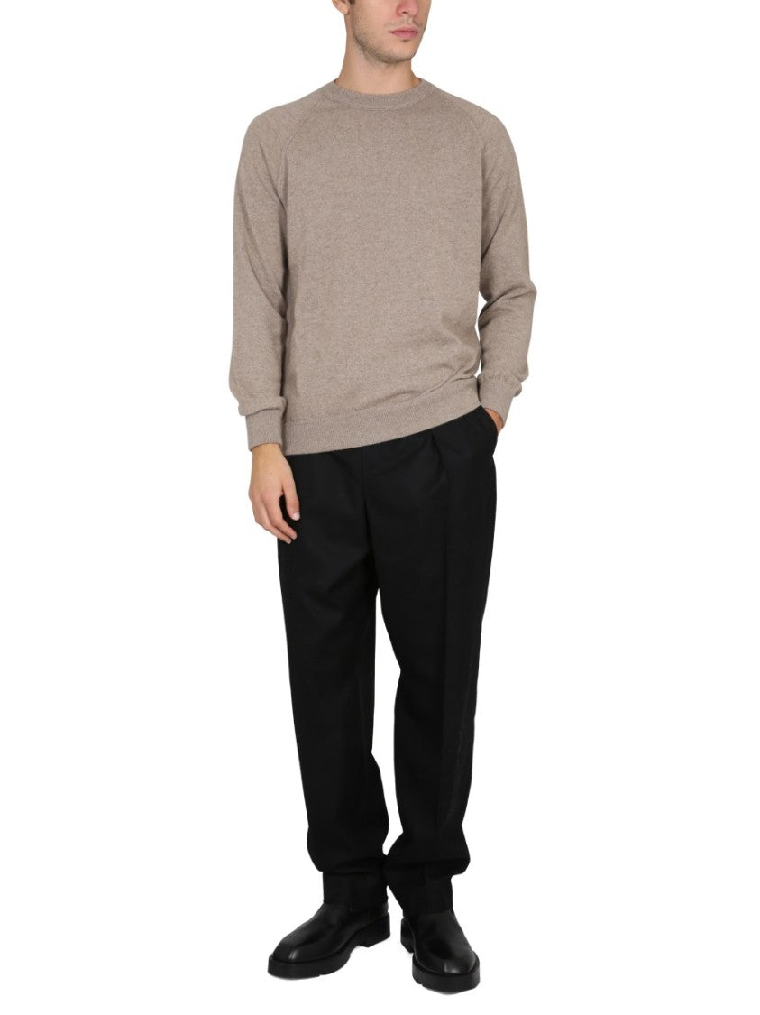 Drumohr Cashmere Sweater With Cross-Neck Design