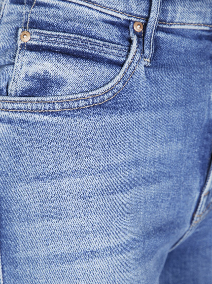 Mother Straight-Leg Jeans With Mid-Rise Waist