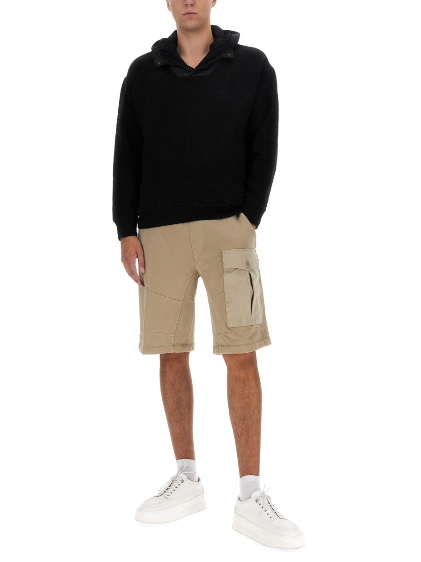 Ten C Layered Black Hoodie