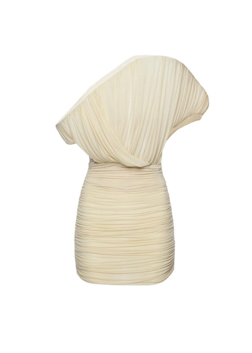 Magda Butrym Dramatic One-Shoulder Mini Dress