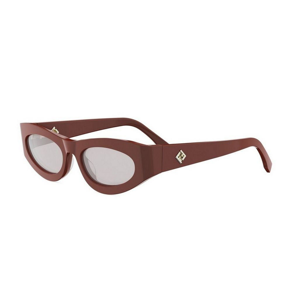 Fendi Ff Diamonds Thick Oval Acetate Sunglasses