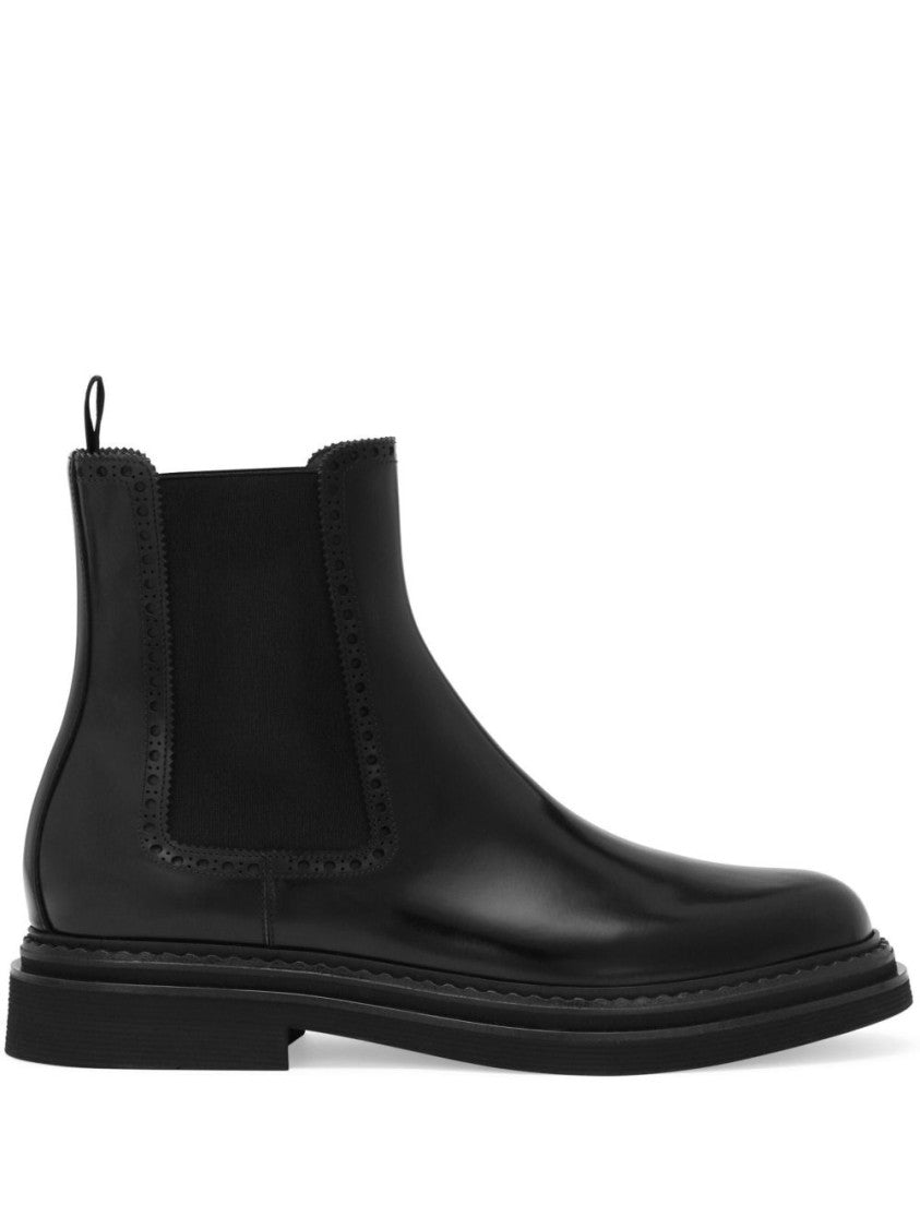 Dolce & Gabbana Calf Leather Ankle Boots