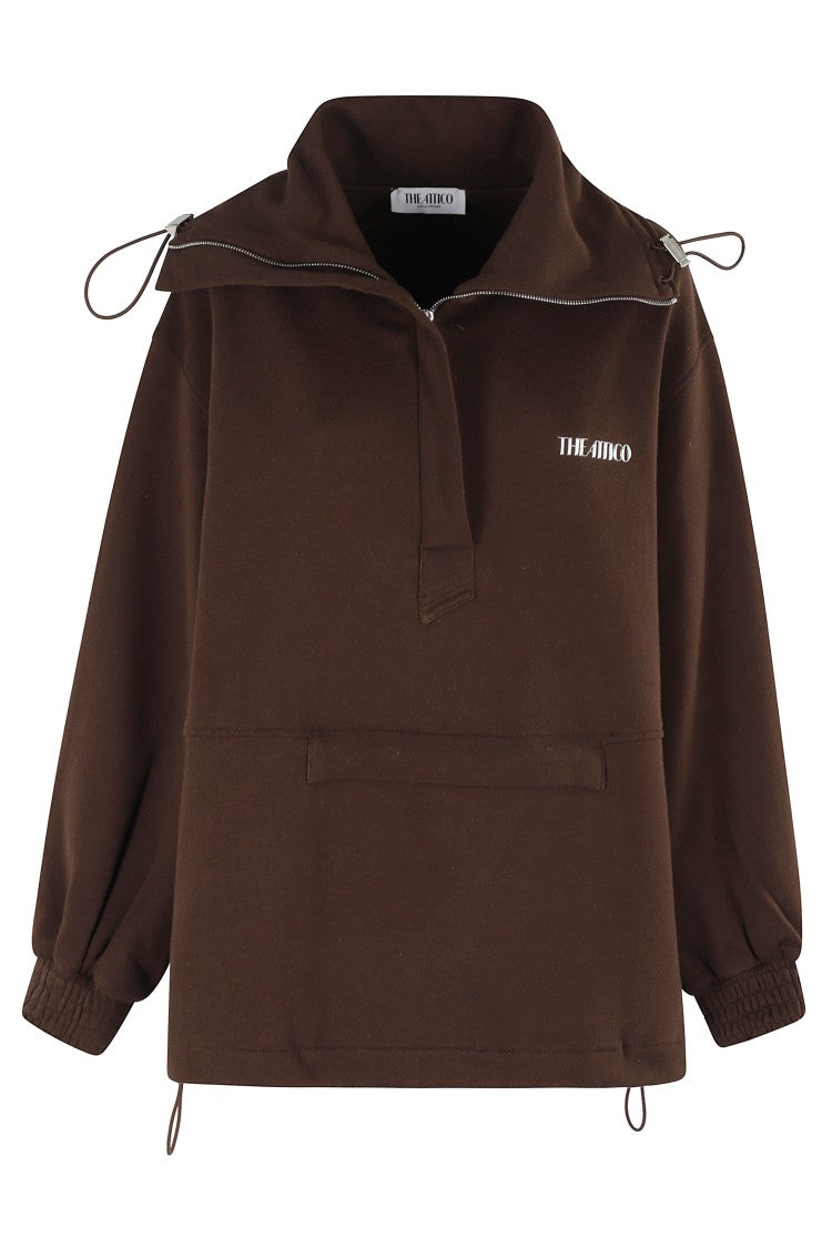 The Attico Warm Dark Brown Blouson