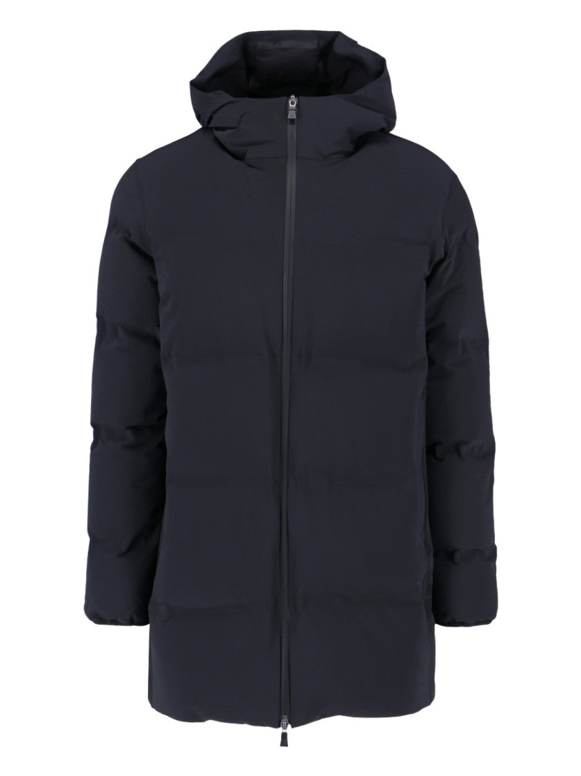 Herno Black Chelsea Nylon Quilted Hooded Down Jacket
