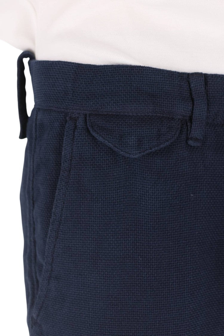 Myths Woven Cotton-Linen Denim Shorts