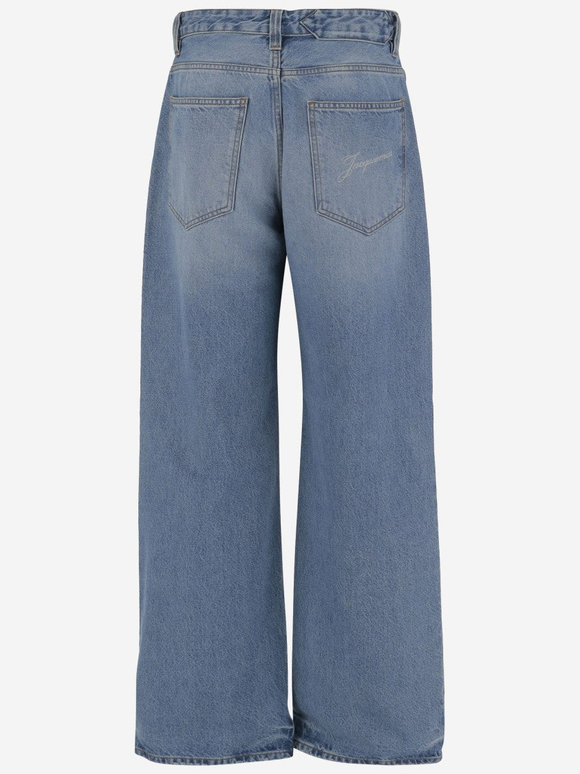 Jacquemus Wide-Leg Cotton Denim Jeans