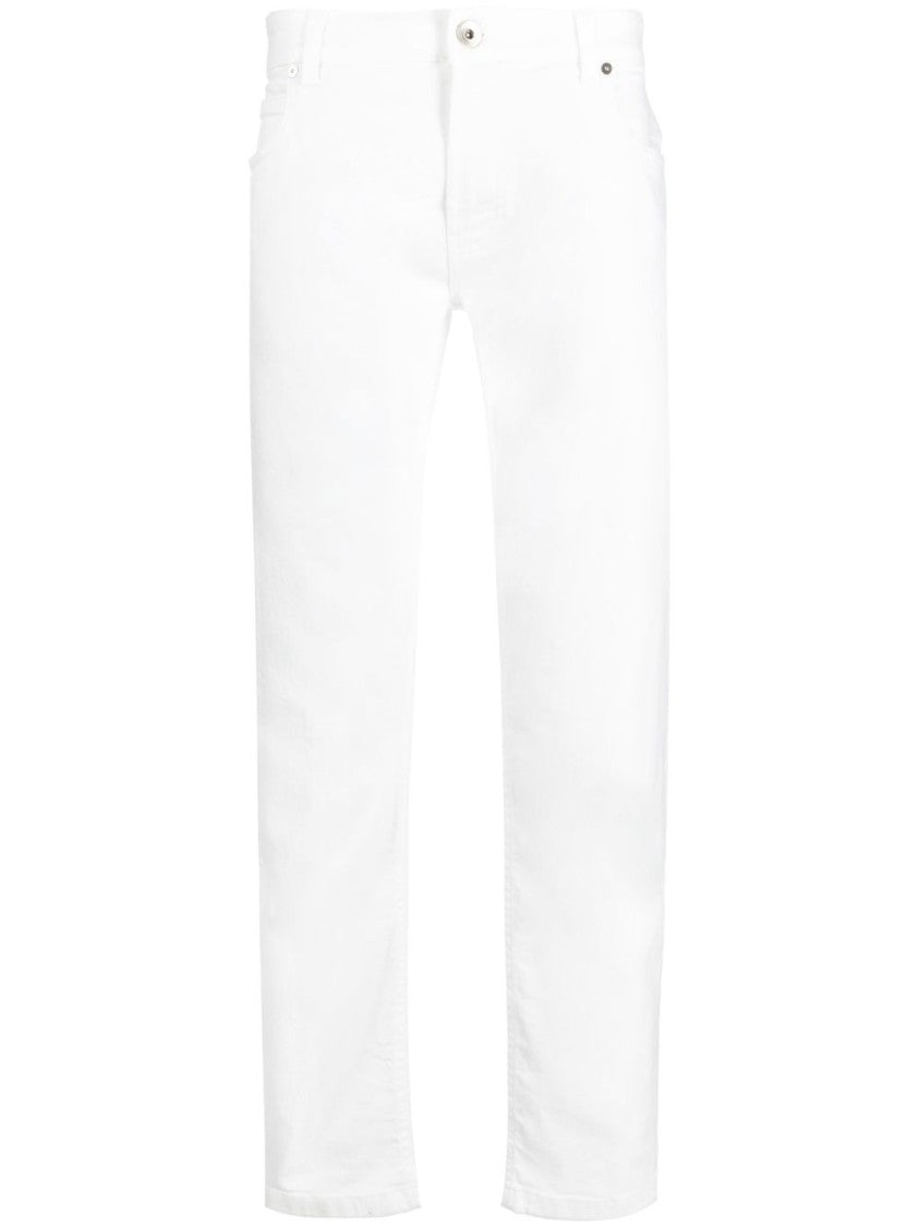 Eleventy Straight-Leg Denim Jeans With Design