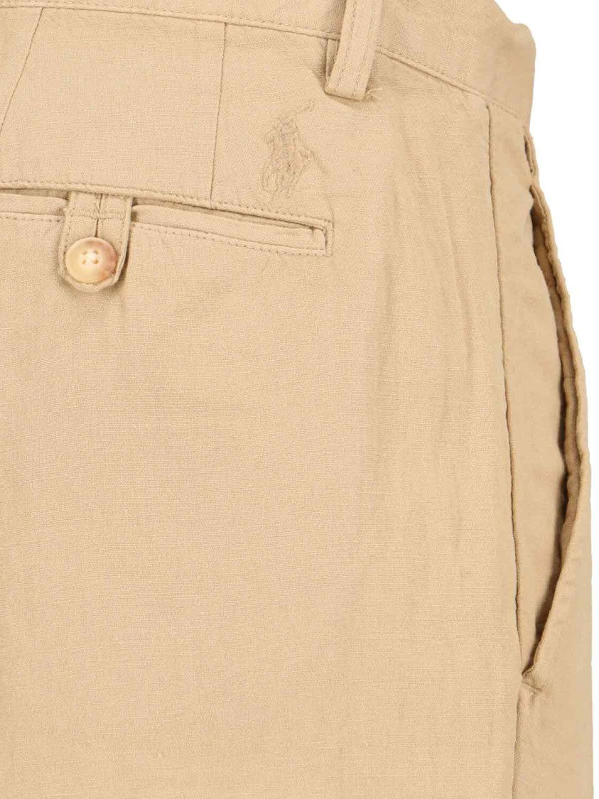 Polo Ralph Lauren Straight-Leg Beige Pants With Tailored Fit