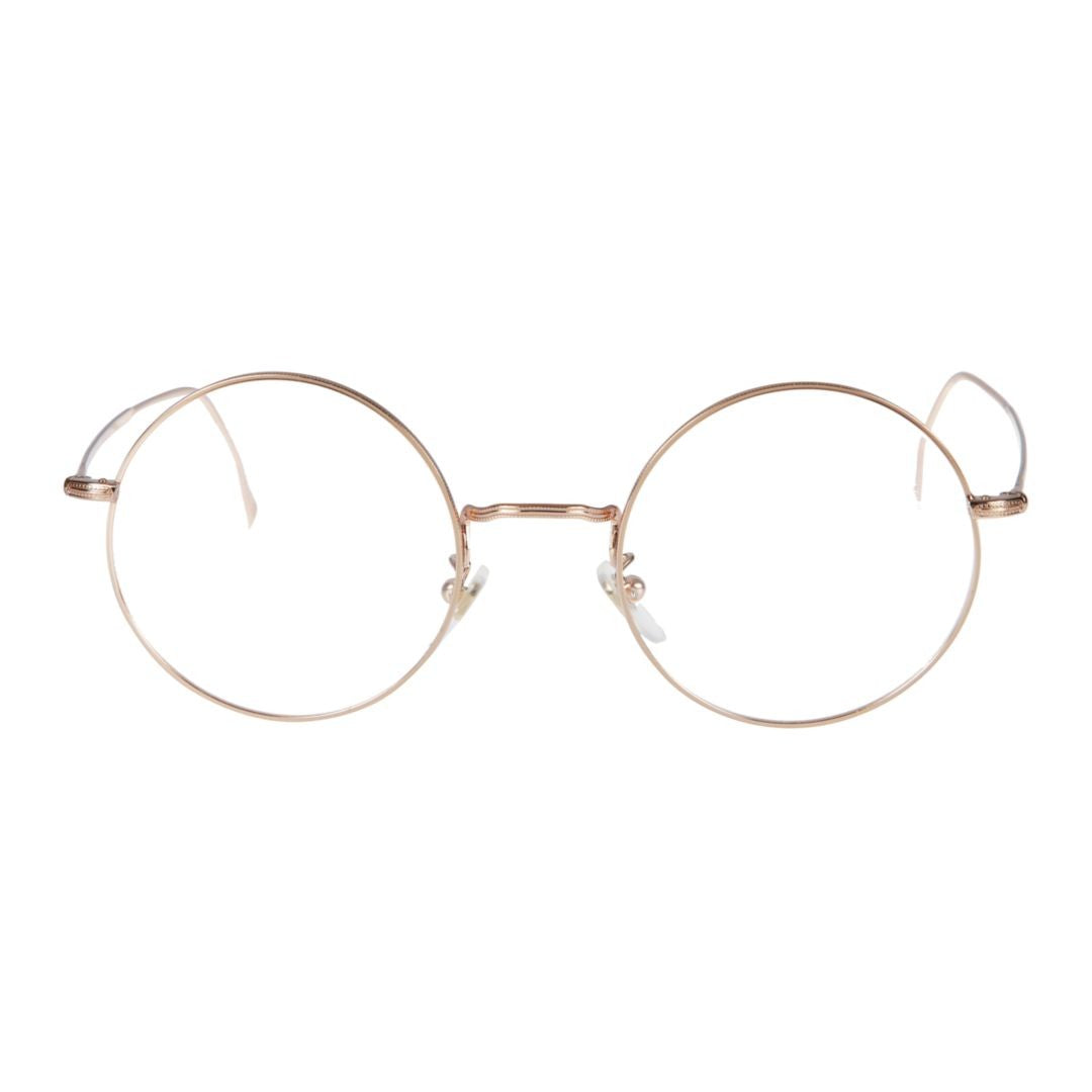 Kador Lucio Delicate Gold Metal Round Frame Eyeglasses