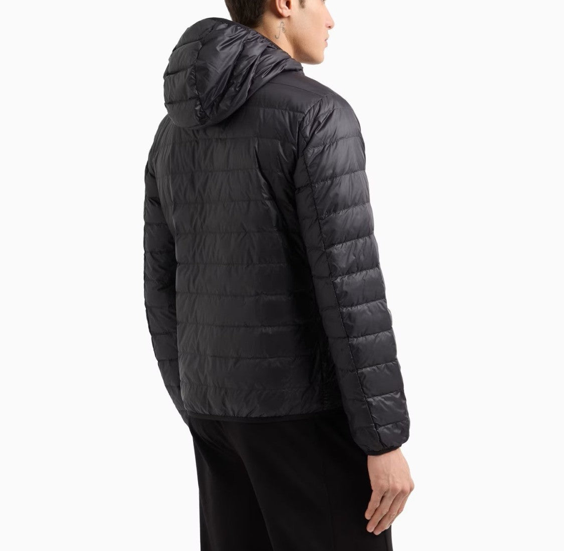 Emporio Armani Quilted Down Jacket With Goose Down Padding And Fitted Silhouette