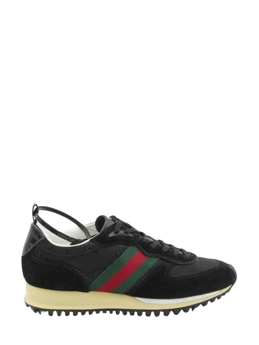Gucci Low-Top Suede And Nylon Sneakers
