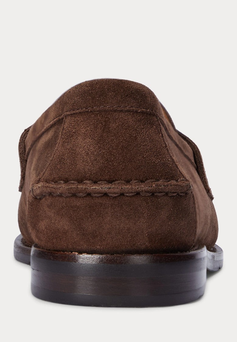 Polo Ralph Lauren Penny Strap Brown Suede Loafers