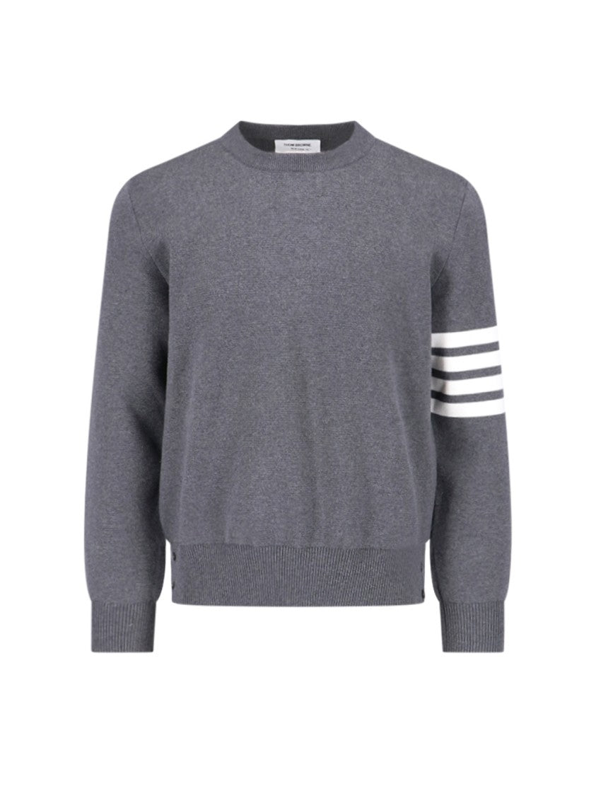 Thom Browne "4-Bar" Sweater – Grey