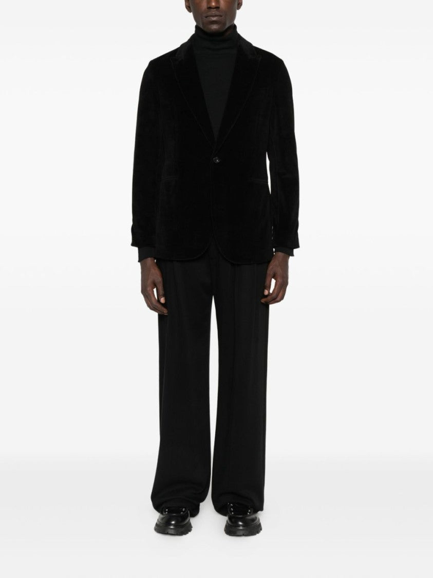 Circolo 1901 Tailored Black Jacket With Single-Button Closure