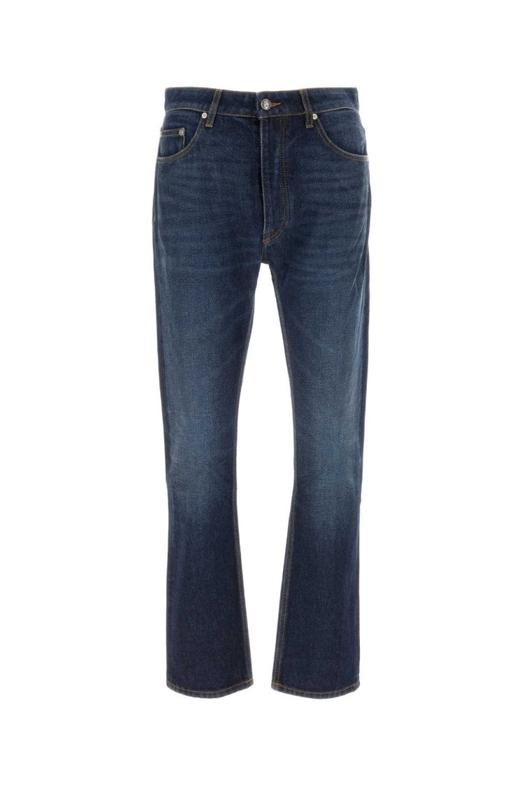 Palm Angels Straight-Leg Denim Jeans With Vintage Aesthetic