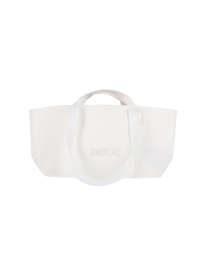 Patou "Tropicalia" Large Trapeze Tote Bag - White